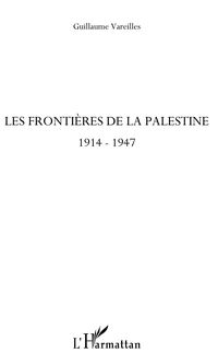 Produktbild: Les frontiEres de la palestine - 1914-1947