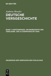 Produktbild: Einf&uuml;hrendes: Grundbegriffe der Verslehre. Der altgermanische Vers