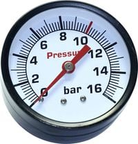 Produktbild: Aerotec Manometer 9052071 Anschluss (Manometer): R&uuml;ckseite Au&szlig;engewinde 1/4\" 1St.
