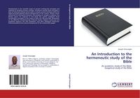 Produktbild: An Introduction to the hermeneutic study of the Bible