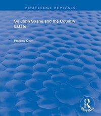 Produktbild: Dean, P: Sir John Soane and the Country Estate