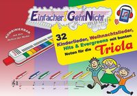 Bild vom Artikel Einfacher!-Geht-Nicht: 32 Kinderlieder, Weihnachtslieder, Hits & Evergreens mit bunten Noten für die Triola (+Play-Along Download/Streaming) vom Autor Martin Leuchtner