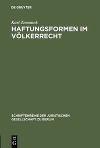 Produktbild: Haftungsformen im V&ouml;lkerrecht