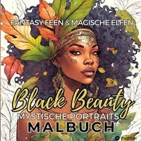 Produktbild: Malbuch f&uuml;r Erwachsene Feen und Elfen Fantasy Black Beauty Entspannung Anti-Stress Malen