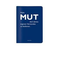Produktbild: Heft A6 kariert, "Habe Mut dich deines eigenen Verstandes zu bedienen." (Immanuel Kant)