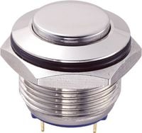 Produktbild: TRU COMPONENTS 701829 GQ16H-10/J/N Vandalismusgesch&uuml;tzter Drucktaster 48 V/DC 2 A 1 x Aus/(Ein) tastend 1 St.
