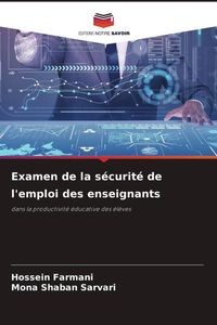 Produktbild: Examen de la s&eacute;curit&eacute; de l'emploi des enseignants