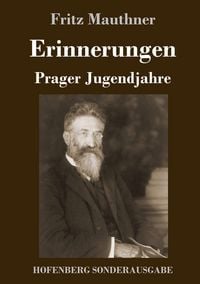 Produktbild: Erinnerungen: Prager Jugendjahre