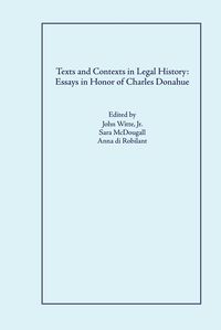 Produktbild: Texts and Contexts in Legal History