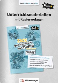 Produktbild: Buch+: Zack und die Sache mit Benni &ndash; Unterrichtsmaterialien mit Kopiervorlagen
