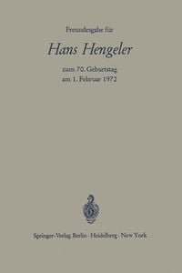 Produktbild: Freundesgabe f&uuml;r Hans Hengeler zum 70. Geburtstag am 1. Februar 1972