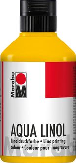 Produktbild: MARABU Aqua-Linoldruckfarbe, mittelgelb
