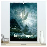 Produktbild: INNERSCAPES Fantasy Paintings by Christophe Vacher (High Quality Premium Wall Calendar 2026 DIN A2 portrait),CALVENDO 12 Month Wall Calendar