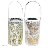 Produktbild: HTI-Living Solarlaterne Bl&auml;tter/Baum, 2er Set Luna Solarlaterne Bl&auml;tter/Baum, 2er Set Luna