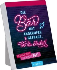 Produktbild: Abrei&szlig;kalender Die Bar hat angerufen & gefragt, wo du bleibst! 2027