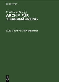 Produktbild: 1. September 1954