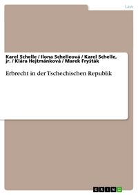 Produktbild: Erbrecht in der Tschechischen Republik