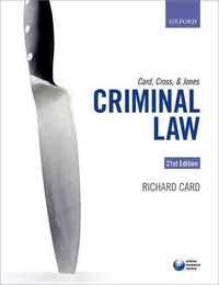 Produktbild: Card, R: Card, Cross, and Jones: Criminal Law