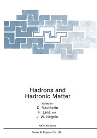 Produktbild: Hadrons and Hadronic Matter