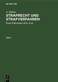 Produktbild: Strafrecht und Strafverfahren