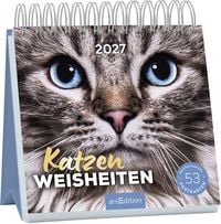 Produktbild: Postkartenkalender Katzenweisheiten 2027