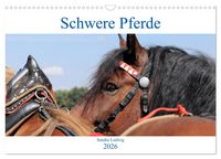 Produktbild: Schwere Pferde 2026 (Wandkalender 2026 DIN A3 quer), CALVENDO Monatskalender