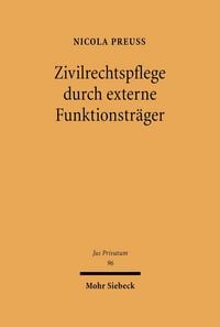 Produktbild: Zivilrechtspflege durch externe Funktionstr&auml;ger