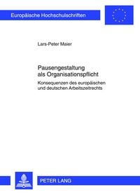 Produktbild: Pausengestaltung als Organisationspflicht