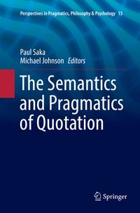 Produktbild: The Semantics and Pragmatics of Quotation