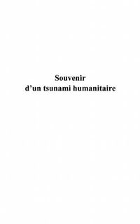 Produktbild: Souvenir d'un tsunami humanitaire