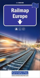 Produktbild: K&uuml;mmerly+Frey Europa, Railmap 1:5 Mio.