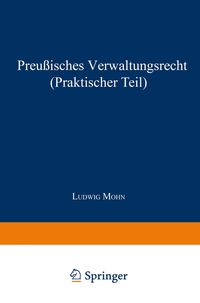 Produktbild: Preu&szlig;isches Verwaltungsrecht (Praktischer Teil)