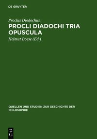 Produktbild: Procli Diadochi Tria opuscula