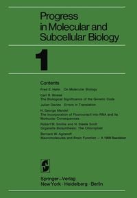 Produktbild: Progress in Molecular and Subcellular Biology