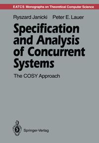 Produktbild: Specification and Analysis of Concurrent Systems