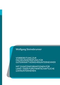 Produktbild: Vorbereitung zur Fachkundepr&uuml;fung f&uuml;r G&uuml;terkraftverkehrsunternehmer