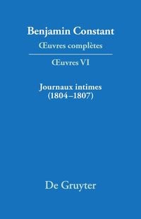 Produktbild: Journaux intimes (1804-1807) suivis de Affaire de mon p&egrave;re (1811)