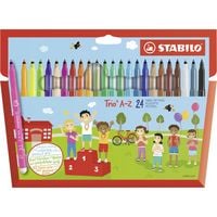 Produktbild: STABILO Filzstift -   Trio A-Z - 24er Pack - mit 24 verschiedenen Farben