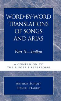 Produktbild: Word-by-Word Translations of Songs and Arias, Part II