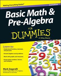 Produktbild: Zegarelli, M: Basic Math & Pre-algebra For Dummies(R)