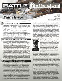Produktbild: Battle Digest: Pearl Harbor
