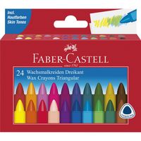 Produktbild: Faber-Castell Wachsmalkreiden Dreikant 24-er Kartonetui