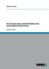 Produktbild: Die Zinsschranke und die Reaktion der unternehmerischen Praxis