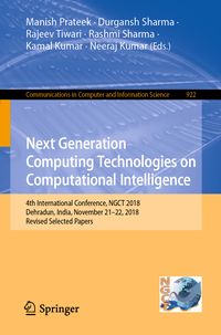 Produktbild: Next Generation Computing Technologies on Computational Intelligence