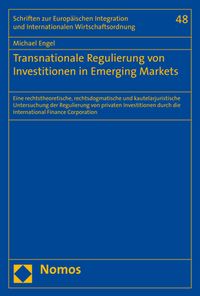 Produktbild: Transnationale Regulierung von Investitionen in Emerging Markets