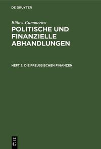Produktbild: Die preu&szlig;ischen Finanzen