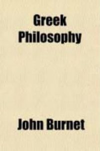 Produktbild: Greek Philosophy (Volume 1)