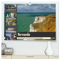 Produktbild: Normandie - Raue K&uuml;ste und malerische Hafenst&auml;dte (hochwertiger Premium Wandkalender 2026 DIN A2 quer), Kunstdruck in Hochglanz