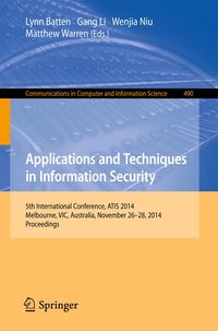 Produktbild: Applications and Techniques in Information Security