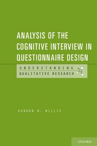 Produktbild: Analysis of the Cognitive Interview in Questionnaire Design